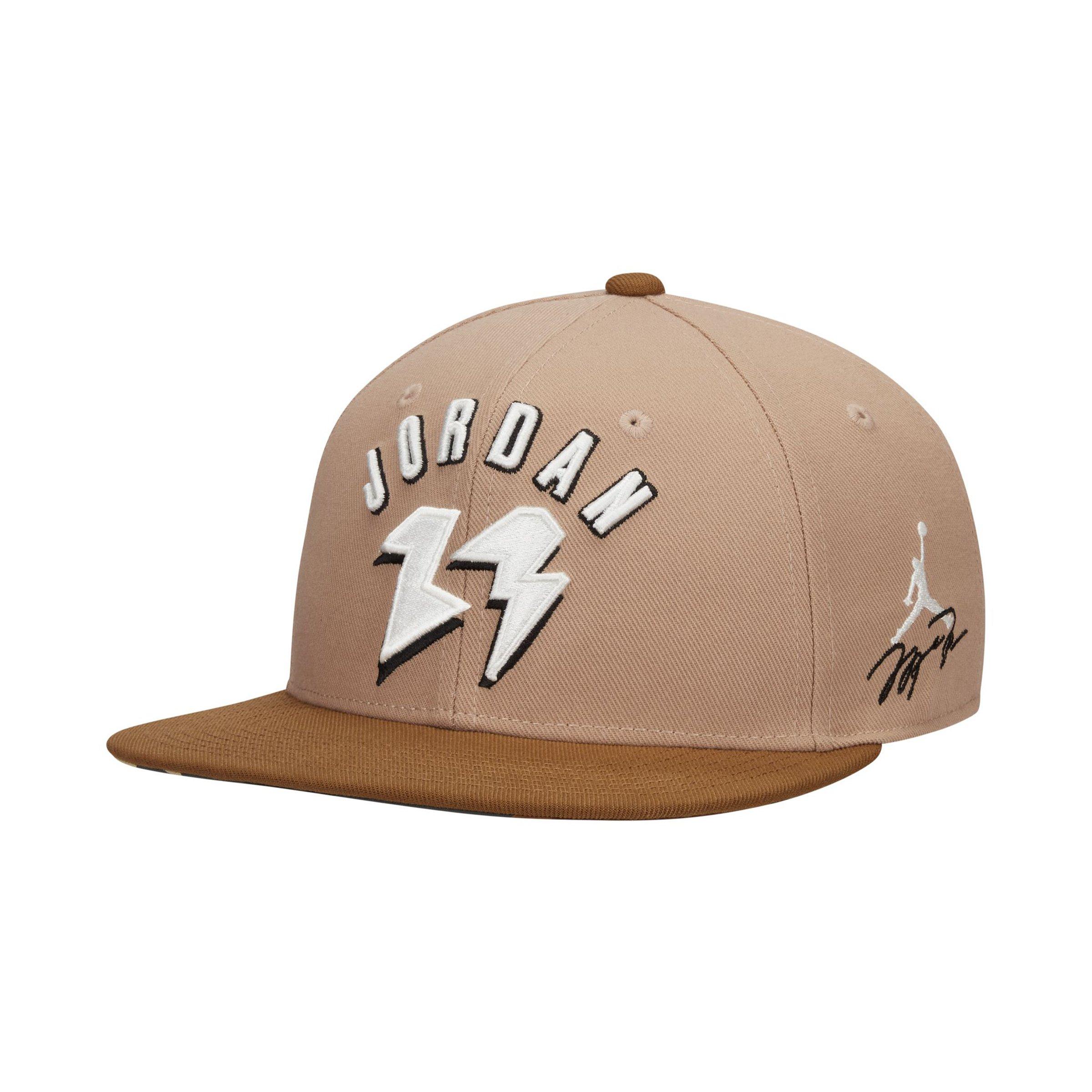 Jordan Pro Flight MVP Snapback Hat Tan Hibbett City Gear